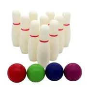 Kid Bowling Set with 10 Bowling Pin & 4 Indoor Outdoor Bowling Toy