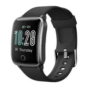 Smart Watch, Fitness Tracker with Android And iOS for Women Men(Black)