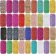 36 Pack Crushed Glass Glitter, Broken Crushed Glass Pieces for Craft Resin Nail DIY Craft Vase Filler Epoxy Resin Art Jewelry Making