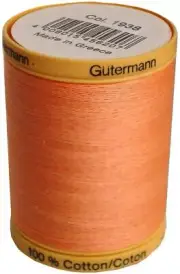 Gutermann 876 yd Natural Cotton Thread Solids, Salmon