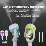 Portable Car Aroma Therapy Perfume Air Freshener Auto Humidifier Diffuser Filter