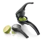 NEW Tupperware Zest and Press Citrus Juicer Zester Combination in Black