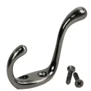 10x Rok Heavy Duty Antique Nickel Home Wall Closet Towel Coat Double Hook Hanger