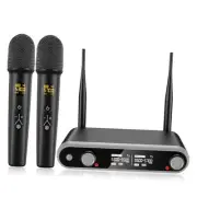 Wireless Microphone System Karaoke Machine - Rechargeable Handheld Dynamic