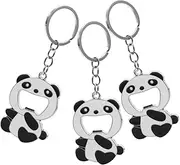 [MOKKHNB] 3pcs Cute Panda Keychain Key for Beer Soda and Beverage Bottles for Parties Home Go Use
