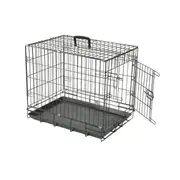 Canine Care Dog Black Foldable Training Crate