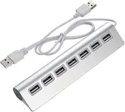 OSALADI USB Adaptors USB Hub for Laptop Splitter USB Hub Adhesive Phone Stand Laptop Hub USB Adapter Pink Monitor Stand Computer Cellphone Camera Base Super Capacitor Battery Color Paddles