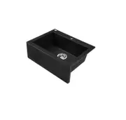 490*580*220mm ACA Laveo Black Granite Stone Single Bowl Sink