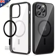 iPhone 16 15 14 13 12 11 Pro Max Magsafe Case Cover Magnetic Shockproof Clear