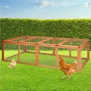 180cm i.Pet Chicken Coop Rabbit Hutch Extra Large Wooden Chicken House Run XL Hen Cage