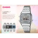 CASIO   LA680WA-7D女錶 數字電子 秒錶 碼錶 復古型 LED照明 碼錶 LA680WA 國隆手錶專賣店