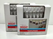 Make The Season Bright Battery Operated Indoor Clear Clip 10 Led Light Pack of 2