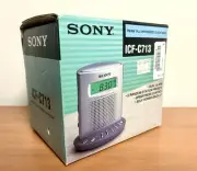 SONY ICF-C713 Digital PLL Synthesized Alarm Clock Radio FM/AM OPEN BOX - MINT!