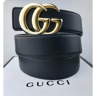 古馳 雙 G 皮帶男女經典復古雙 G 皮革 Gucci 皮帶商務休閒百搭腰帶