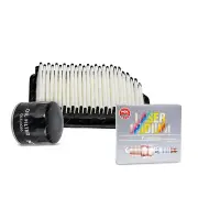 NGK Iridium Spark Plugs & NTK Air Oil Filter for Kia Rio UB 1.6L 11-17