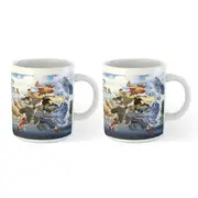 2x The Legend of Korra Elements Themed Printed Coffee Mug Drinking Cup 300ml
