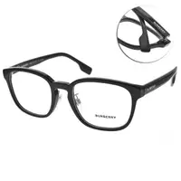 在飛比找momo購物網優惠-【BURBERRY 巴寶莉】經典格紋方框 光學眼鏡(黑#B2
