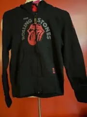STEVE&BARRY'S-AUTHENTIC-BLACK-ROLLING STONES-SIZE M-KIDS-ZIP UP HOODIE-NWT
