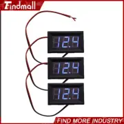 6× DC 4.5-30V Blue LED 3Digital Display Voltage Meter Voltmeter Panel Motorcycle