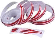 KEQKEV Red Pinstripe Tape Car Body Side Stripe Decal Waistline Sticker Auto Pinstripe Tape for Cars