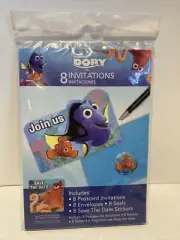 Finding Dory Birthday Party Invitations Pack Of 8 Disney Pixar Nemo