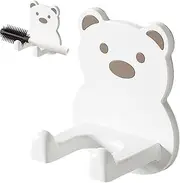 Hairdryer Holder for Bathroom | Hug Bear Hair Dryer Holder Adhesive Blow Dryer Rack | Hair Tool Organizer Cartoon Waterproof Bathroom Storage for Curling Iron