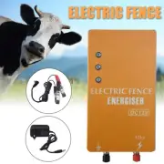 10KM Electric Fence Energizer for Goats,Cows Charger,ect Controller STOCK