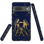 For Google Pixel 7 Case Tough Protective Cover Gemini Drawing