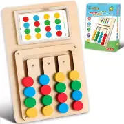 Color Matching Puzzle Toys, Montessori Brain Teasers Game for Kids Age 3, 4, 5,