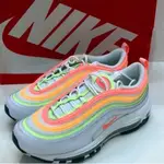 全新 NIKE AIR MAX 97 白橘 螢光 霓虹燈 流線 線條 氣墊 夏天 CZ6087-100正品