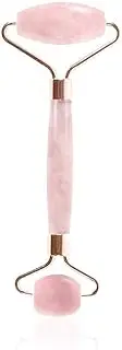 ANCLLO Rose Quartz Facial Roller Massager Roller Face Massage Tool Quality Pink Stone Facial Roller Great for Face and Neck