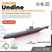 SSMODEL SSC72955S-A 1/72 Military Model British Undine Class Submarine Full Hull