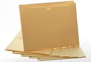 Manila File Jackets, 2 Inch Expansion, Letter Size, Reinforced Straight-Cut Tab, 6 Pack