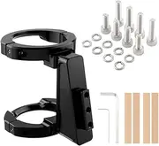 [Generic] Folding Front Bag Carrier Mount Adapter Adjustable Clamp Ring Bike Front Shelf Mount Carrier Adapter Aluminum Alloy for Birdy SP8 412 Folding