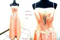 在飛比找Yahoo!奇摩拍賣優惠-【時尚屋婚紗禮服】大尺碼~金橘色法式水鑽設計師華麗造型款《二