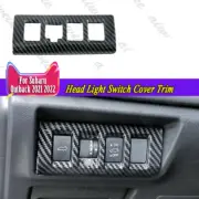 Carbon Fiber Interior Head Light Switch Cover Trim For Subaru Outback 2020-2024 (for: Subaru)