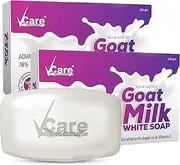 [VCARE] Goat Milk White Soap, 125 gm, Pack Of 2