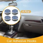 4 Pcs Universal Car Storage Hooks for Purses and Bags Blue 0.91"x0.91"