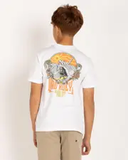 [The Mad Hueys] The Mad Hueys Men's Boys' Tropic Frothin Club T-Shirt in White Size 12 12 White