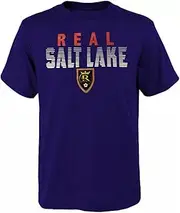 Outerstuff Real Salt Lake Juniors Boys 4-18 Soccer Team Logo T-Shirt
