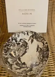 Williams Sonoma Aerin Antique Pheasant Dip Bowls Set of 4 New in Box