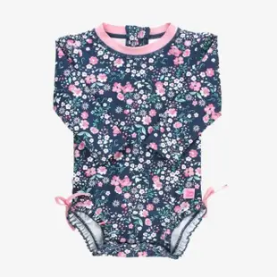 【Rufflebutts】UPF 50+防曬女童泳裝泳衣泳褲 - 長袖連身款