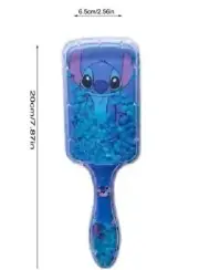 DISNEY STITCH Glitter Paddle Hair Brush ( NO Water - Just Glittler ) # 3