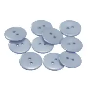 10pcs Sewing Button 25mm 2 Holes Resin Round Craft Buttons, Grey