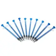 100 Pcs 1ml Sterile Injection Syringe Oral Dispensing Disposable No Needles Kit