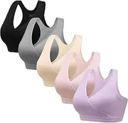 [HBselect] Nursing Bras for Breastfeeding Maternity Bra Women Seamless Pregnancy Wireless Sleep Bralette with Extra Extenders
