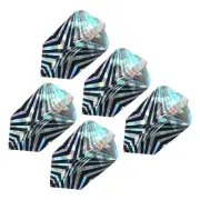 Slim Dart Flights, 5 Pack PET Dart Accessories, V-shaped Pattern