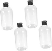 YOSADIER 4pcs Refillable Plastic Dispenser Bottles Leakproof Travel Cosmetic Containers for Makeup Water Lightweight and Compact Design for and Refill