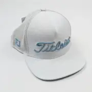 Titleist Footjoy ProV1 Mesh SnapBack Hat White Blue Floral Print Design