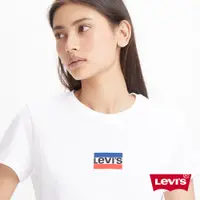 在飛比找蝦皮商城優惠-Levis 修身版短袖T恤 / 復古運動風Logo 女款 1